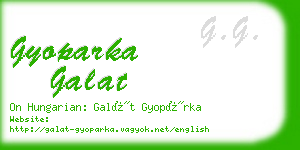 gyoparka galat business card